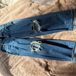 Wild Fable Blue Ripped Boyfriend Jeans